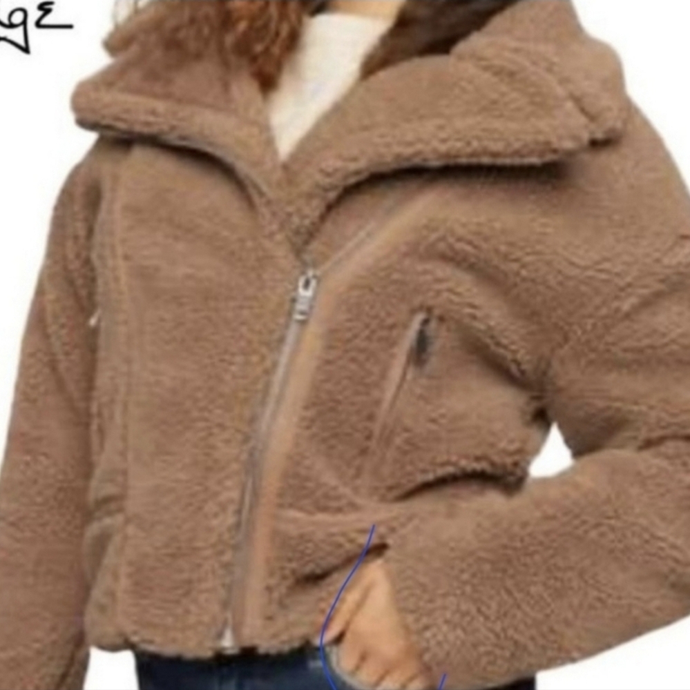 NWT Miss Selfridge Size 6 Petite Teddy Bear Jacket